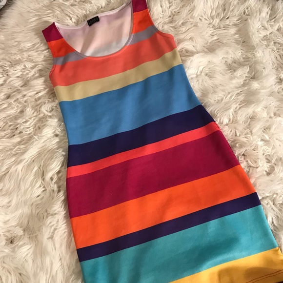 Colorful striped dress - Picture 1 of 1